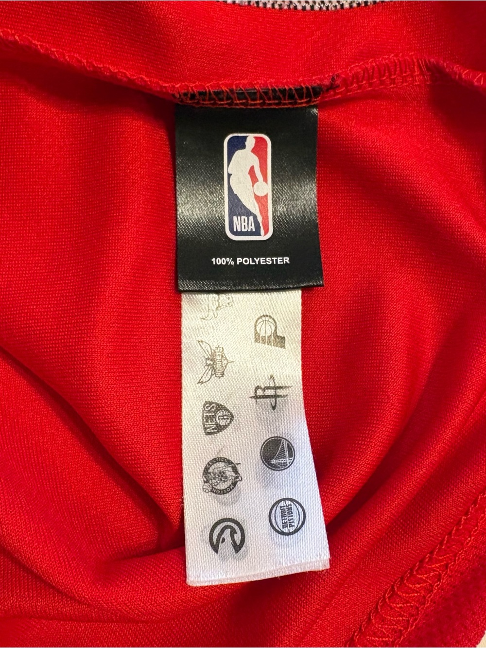 NBA Chicago Bulls Red Sleeveless Basketball Jersey Red/Black/White size S - Picture 8 of 12